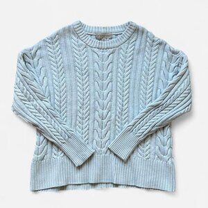 Philosophy White Cable Knit Sweater